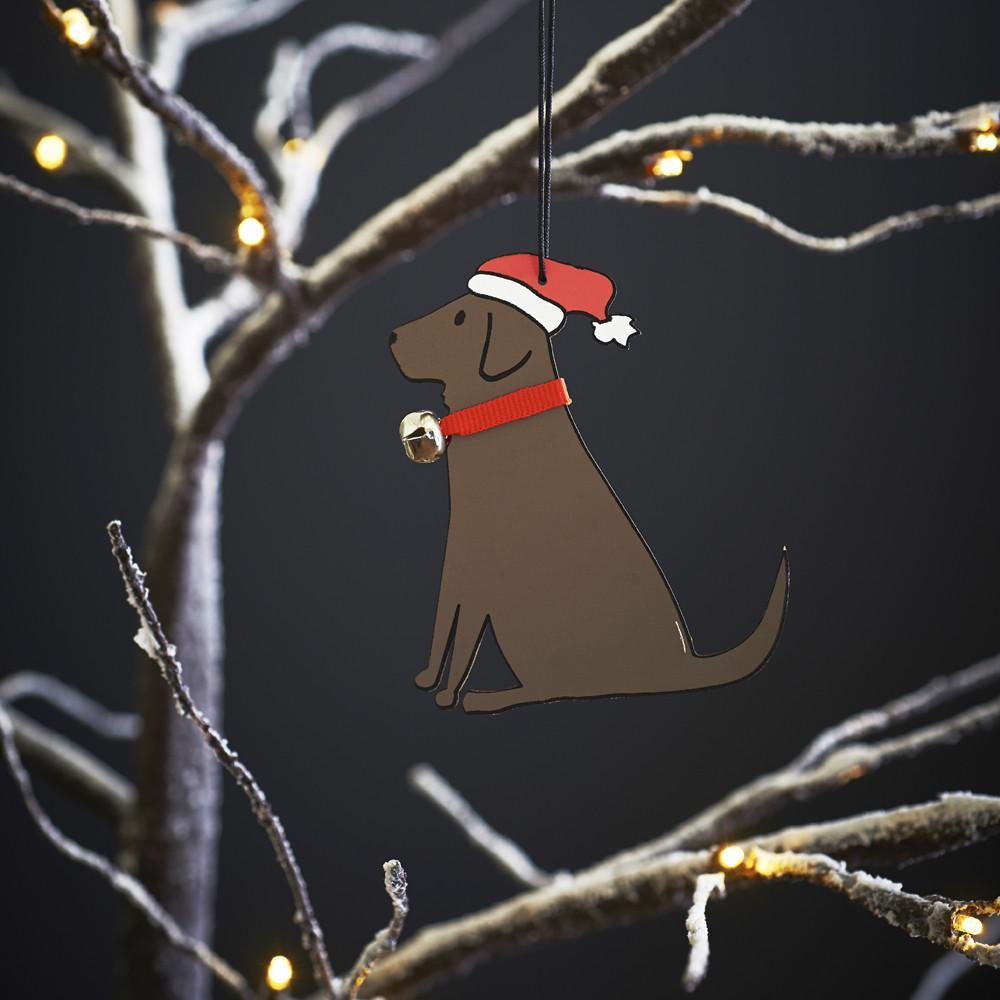 Sweet William | Christmas Tree Decoration - Chocolate Labrador-Sweet William-Love My Hound