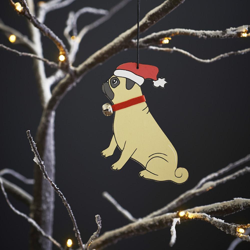 Sweet William | Christmas Tree Decoration - Pug-Sweet William-Love My Hound