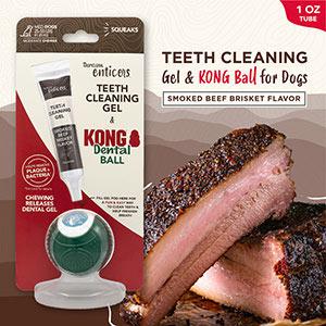 Tropiclean Enticers - Dental Kong Ball Kit - Smoked Beef and Brisket