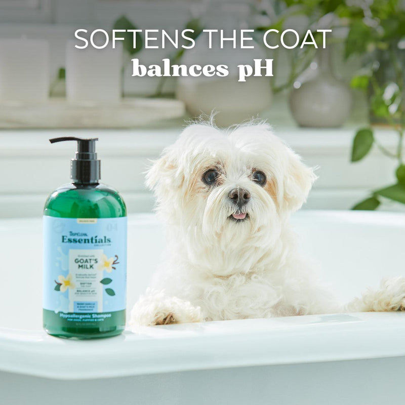 Tropiclean Essentials - Goat's milk hypoallergenic dog shampoo for dog's puppies and cats-Tropiclean-Love My Hound