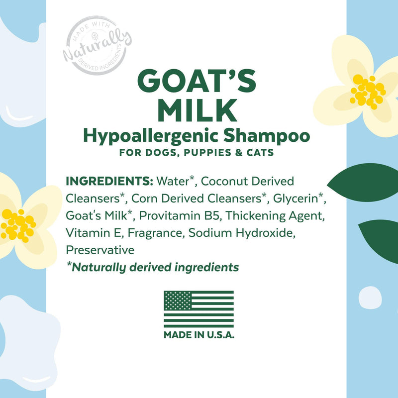 Tropiclean Essentials - Goat's milk hypoallergenic dog shampoo for dog's puppies and cats-Tropiclean-Love My Hound