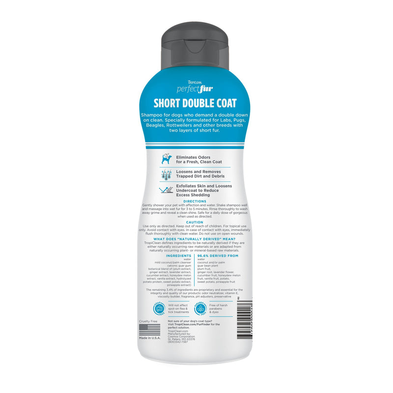 Tropiclean Perfectfur - Short Double Coat - Dog Shampoo-Tropiclean-Love My Hound