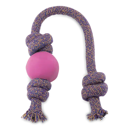 Beco - Ball on Rope Dog Toy - Blue-Beco-Love My Hound