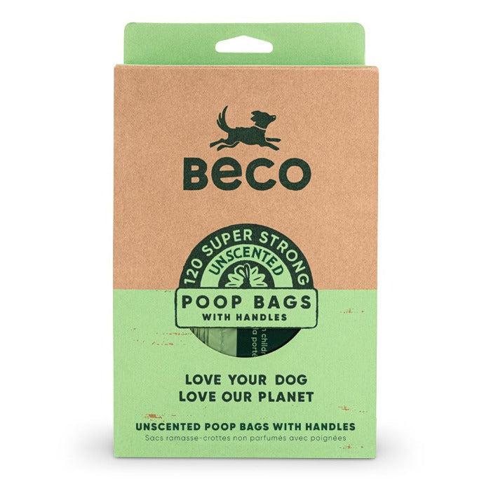 Beco - Degradable Dog Poop Bags with handles - 120 (unscented)