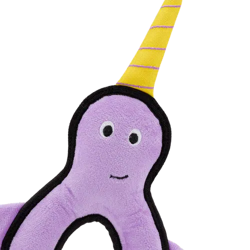 Beco - Recycled Rough & Tough - Nelly the Narwhal Dog Toy-Beco-Love My Hound
