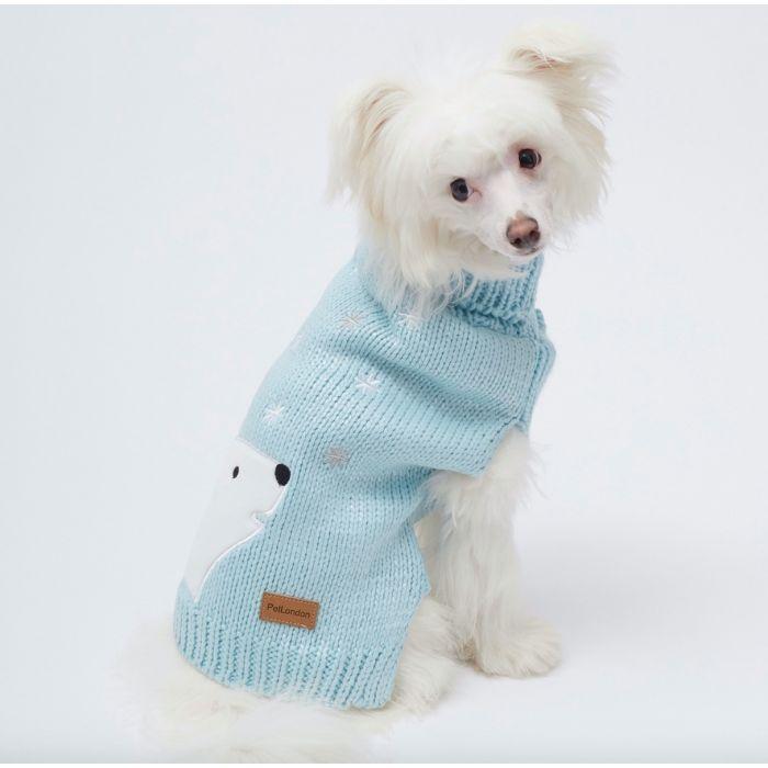 Christmas Dog Jumper-Shimmer Polar Bear-Pet London-Love My Hound