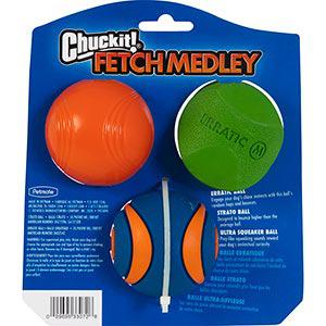 Chuckit Fetch Medley Assorted Medium (3Pk) 6.5cm-ChuckIt-Love My Hound