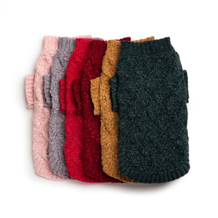 Fabdog | Chenille Super Soft Dog Jumper - Emerald-Fabdog-Love My Hound