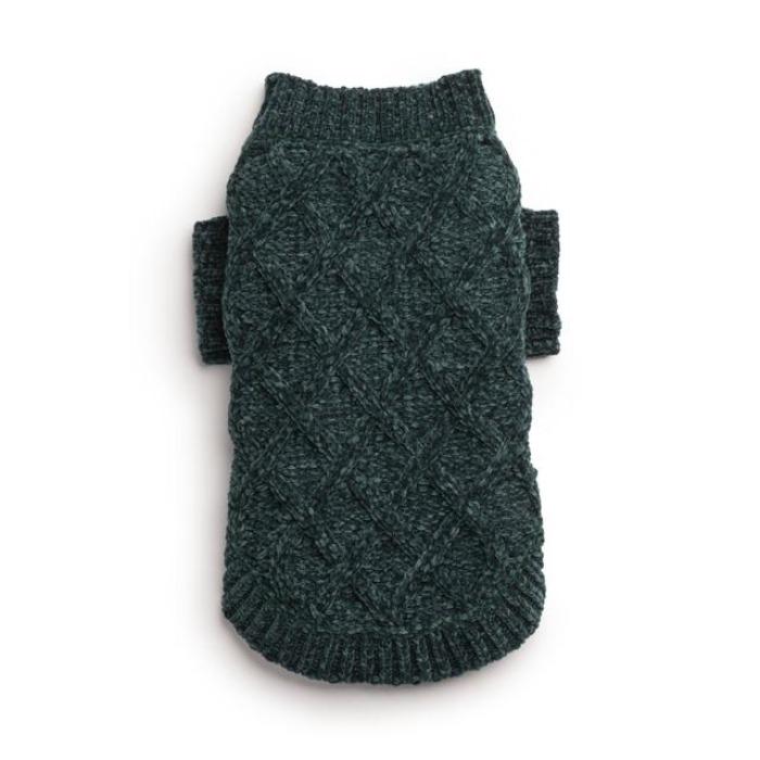 Fabdog | Chenille Super Soft Dog Jumper - Emerald-Fabdog-Love My Hound