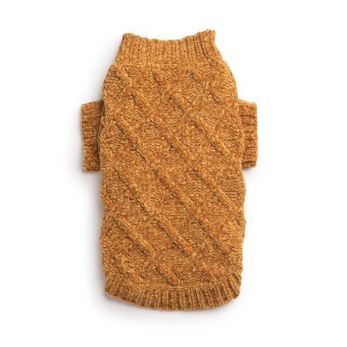 Fabdog | Chenille Super Soft Dog Jumper - Gold-Fabdog-Love My Hound