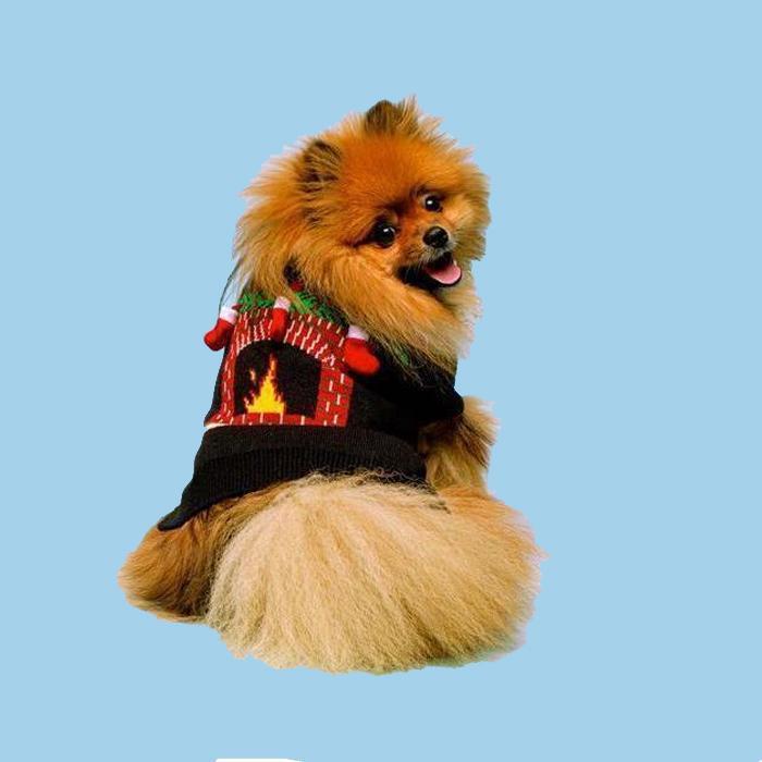 Fabdog - Christmas Dog Jumper - Fireplace-Fabdog-Love My Hound