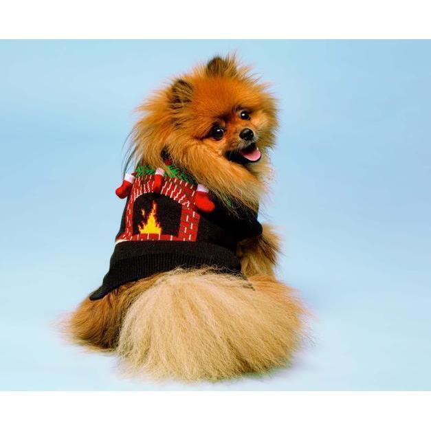 Fabdog | Christmas Dog Jumper - Fireplace-Fabdog-Love My Hound