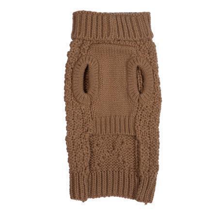Fabdog | Chunky Turtleneck Dog Jumper - Camel-Fabdog-Love My Hound