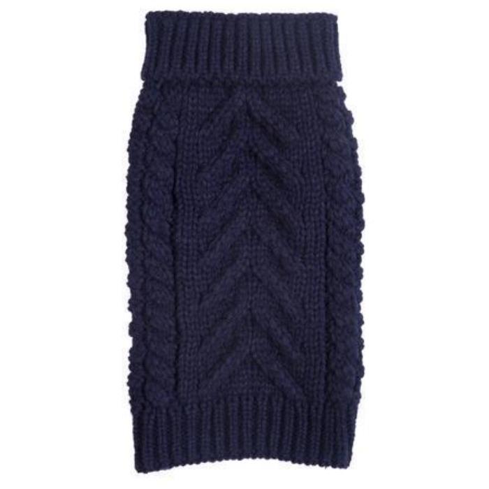 Fabdog | Chunky Turtleneck Dog Jumper - Navy-Fabdog-Love My Hound