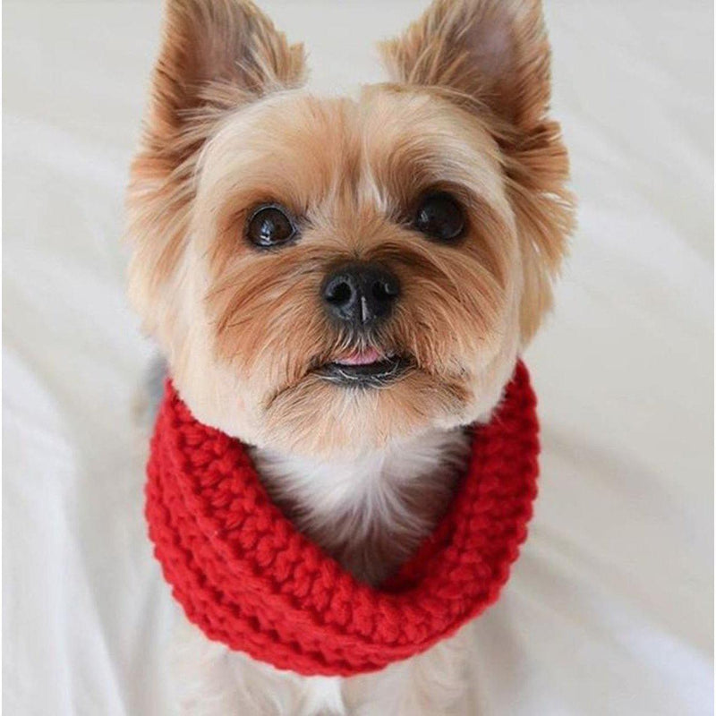 Fabdog | Infinity Dog Scarves - Red-Fabdog-Love My Hound