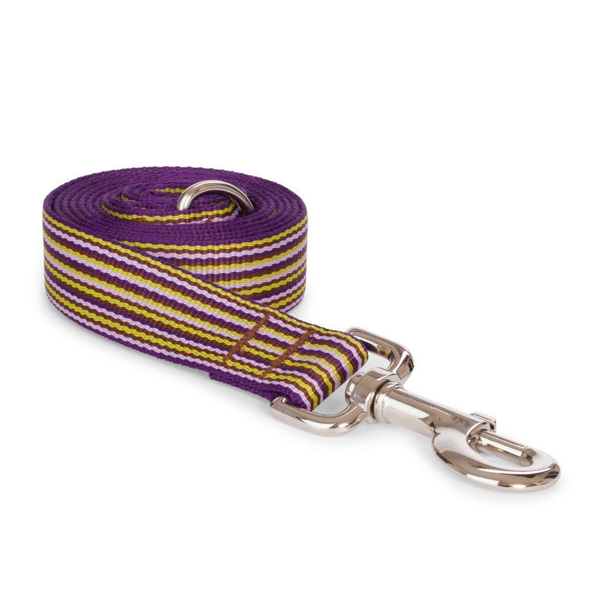 Fabdog - Mini Stripe Lead Purple-Fabdog-Love My Hound