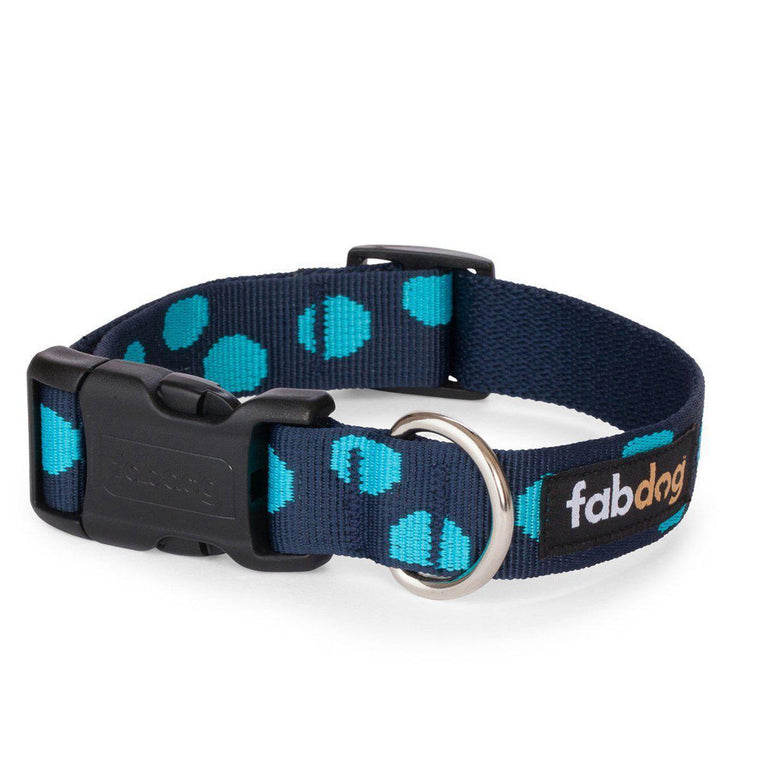 Fabdog - Polka Dot Collar Navy