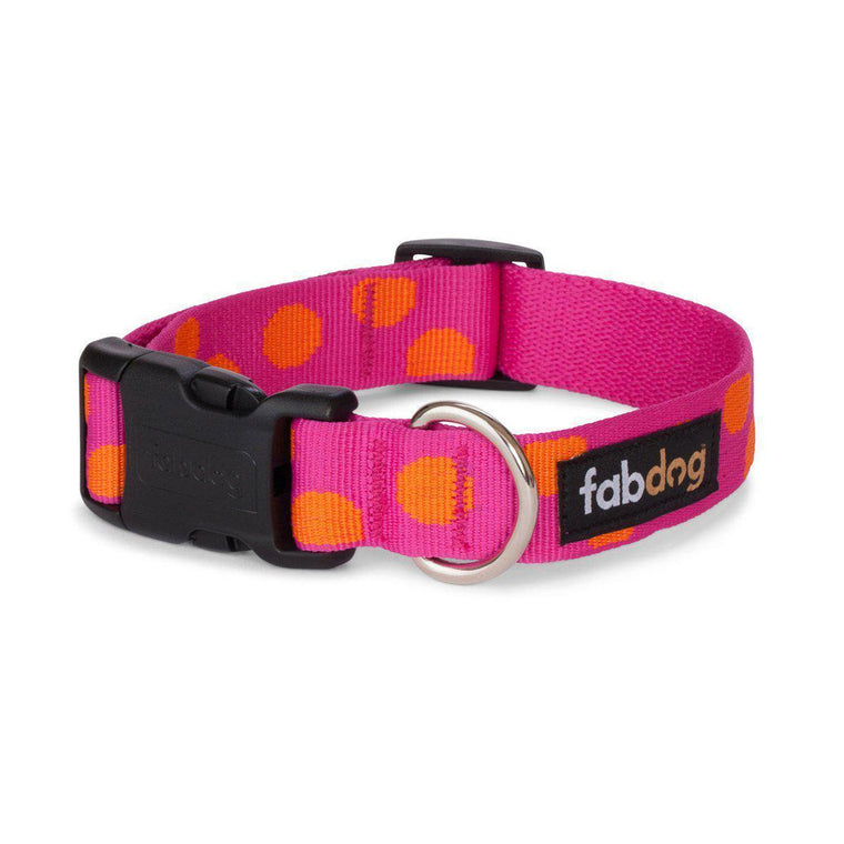Fabdog - Polka Dot Collar Pink