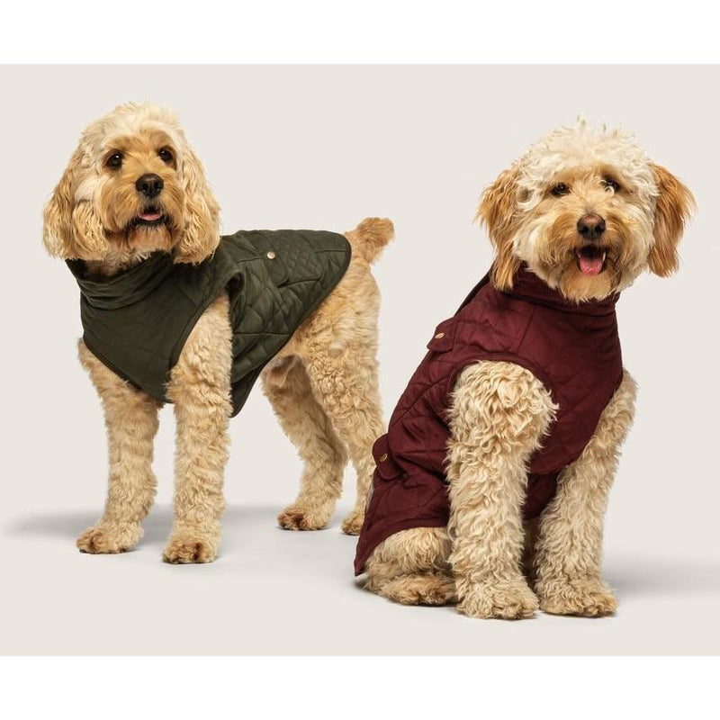 Fabdog | Quilted Barn Coat - Black-Fabdog-Love My Hound