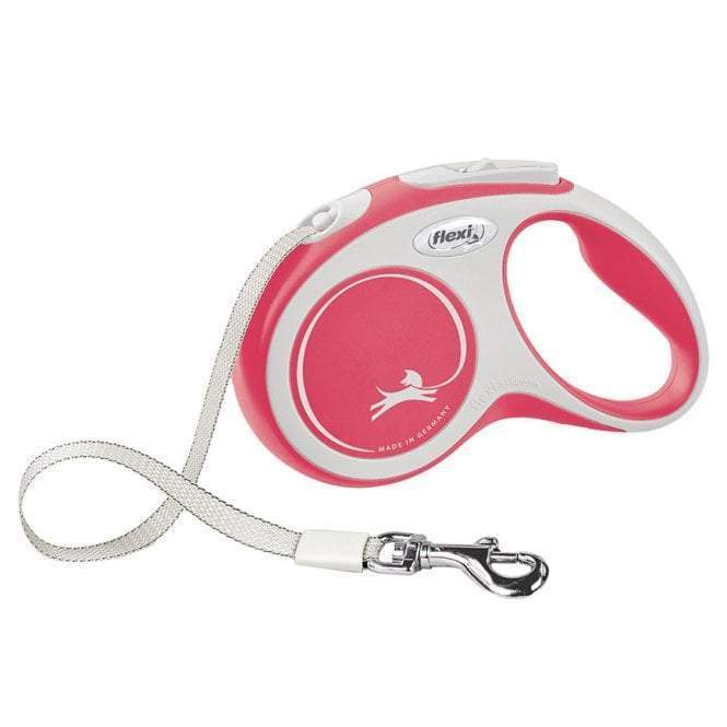 Flexi - New Comfort Dog Lead- 5M - Tape - Red-Flexi-Love My Hound