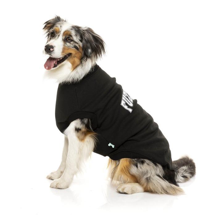 FuzzYard - College Sweater - Dog Jumper Black-FuzzYard-Love My Hound