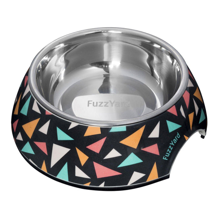 FuzzYard Dog Bowl - Coloured Triangles-FuzzYard-Love My Hound