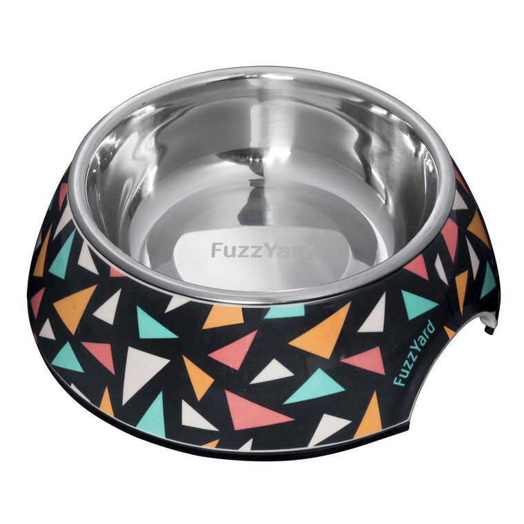 FuzzYard Dog Bowl - Coloured Triangles