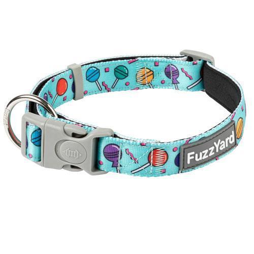 FuzzYard - Hey Suckers! Lollypop Print - Dog Collar-FuzzYard-Love My Hound