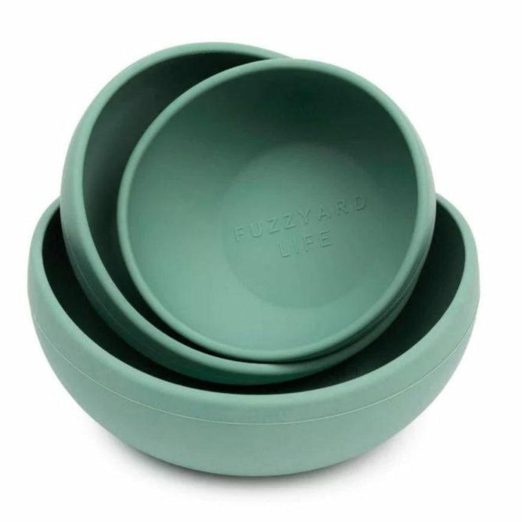 FuzzYard Life - Silicone Bowl - Myrtel Green