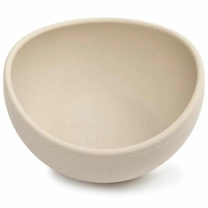 FuzzYard Life - Silicone Bowl - Sandstone-FuzzYard Life-Love My Hound