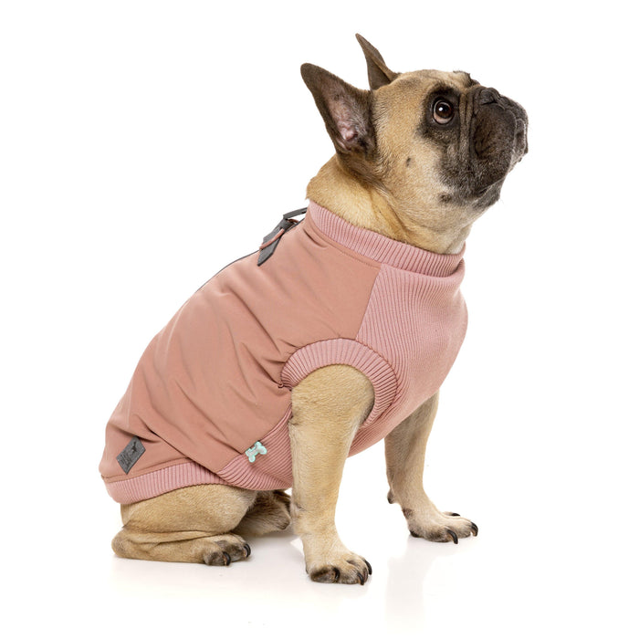 FuzzYard - MacGyver Dog Harness Jacket - Dusky Pink-FuzzYard-Love My Hound