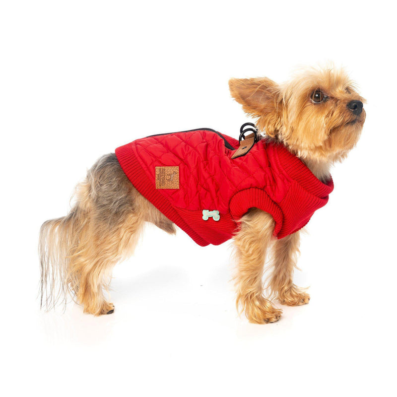 FuzzYard | MacGyver Dog Harness Jacket - Red-FuzzYard-Love My Hound