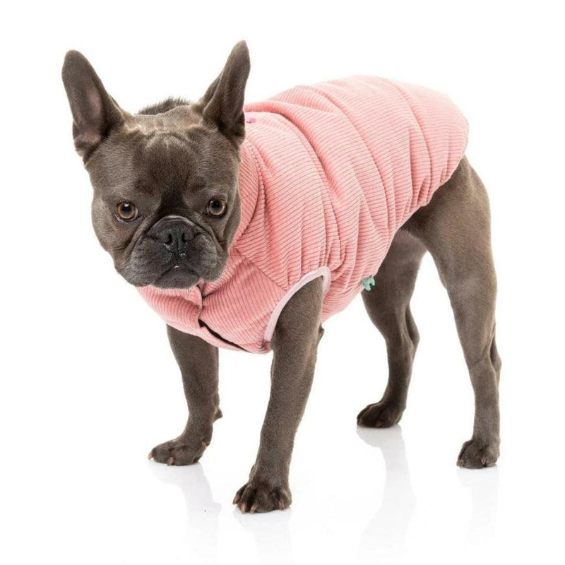 FuzzYard | Mosman Corduroy Puffer Jacket - Pink-FuzzYard-Love My Hound