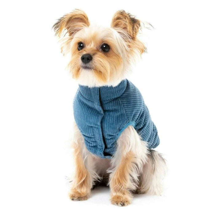 FuzzYard | Mosman Corduroy Puffer Jacket - Washed Blue-FuzzYard-Love My Hound
