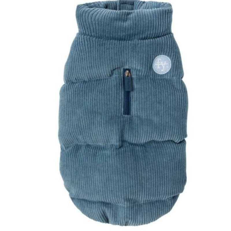 FuzzYard | Mosman Corduroy Puffer Jacket - Washed Blue-FuzzYard-Love My Hound