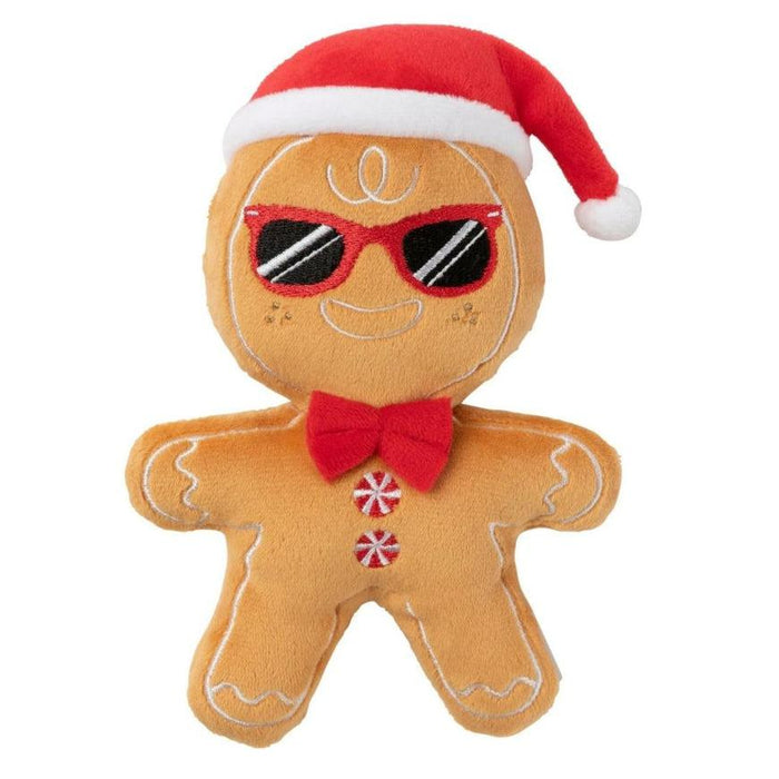 FuzzYard - Mr Gingerbread - Christmas Dog Toy-FuzzYard-Love My Hound