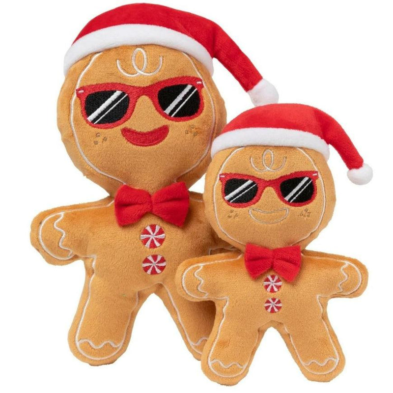 FuzzYard - Mr Gingerbread - Christmas Dog Toy-FuzzYard-Love My Hound