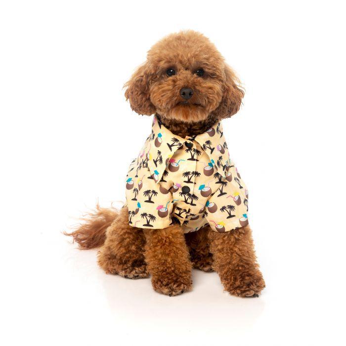 FuzzYard | Sandy Coconut Hawaiian Dog Shirt-FuzzYard-Love My Hound