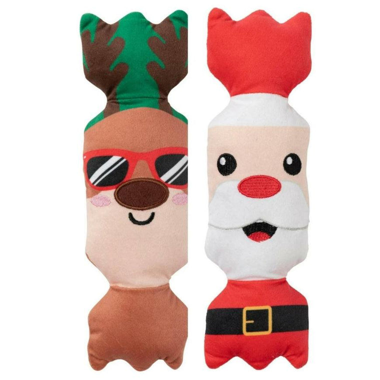 FuzzYard -  Shake Your Bon Bons - Dog Christmas Toy - 2 Pack