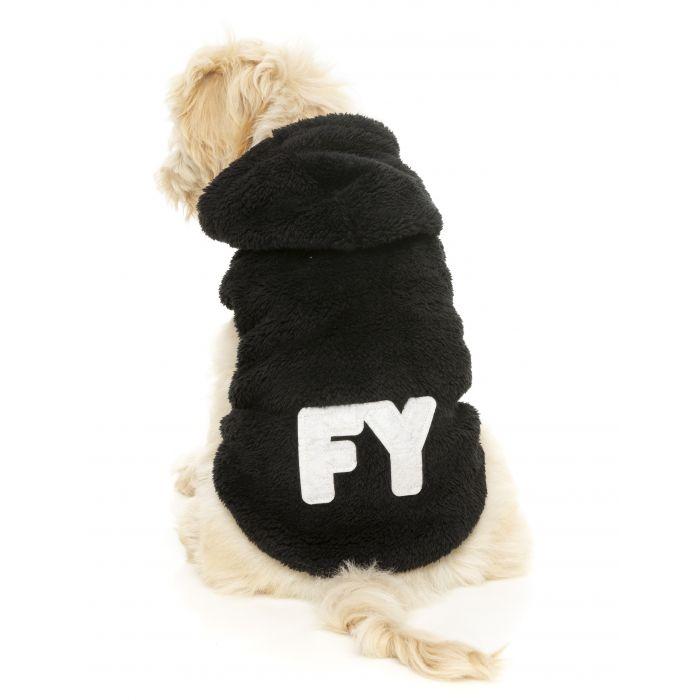 FuzzYard - Teddy Hoodie - Black-FuzzYard-Love My Hound