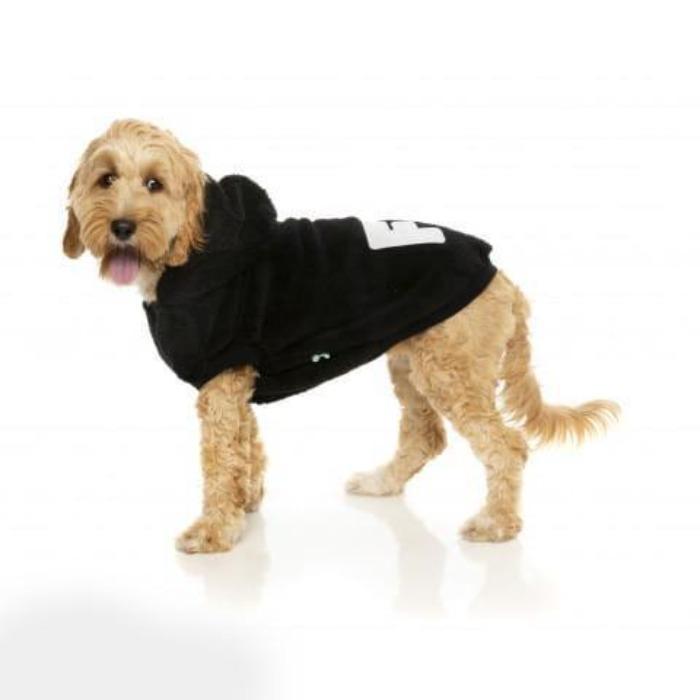 FuzzYard - Teddy Hoodie - Black-FuzzYard-Love My Hound
