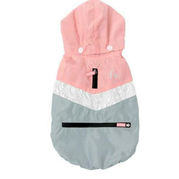 FuzzYard | The Seattle Raincoat - Pink and Grey-FuzzYard-Love My Hound