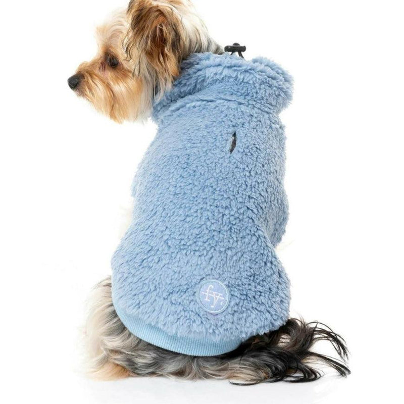 FuzzYard | Turtle Teddy Sweater - Washed Blue-FuzzYard-Love My Hound