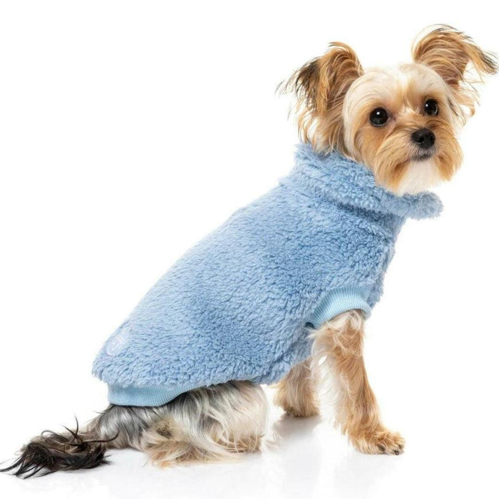 FuzzYard | Turtle Teddy Sweater - Washed Blue-FuzzYard-Love My Hound