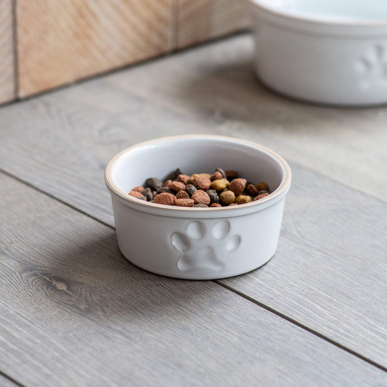 Garden Trading - Stoneware Dog Bowl with Paw Print