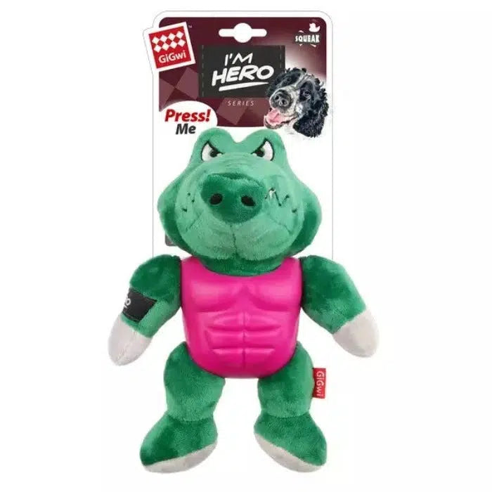 GiGwi - I'm Hero Armour Dog Toy - Alligator-GiGwi-Love My Hound