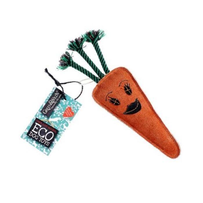 Green & Wilds - Candice the Carrot - Eco Dog Toy