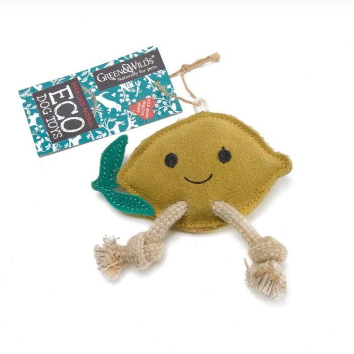 Green & Wilds - Eco Dog Toy - Libby the Lemon