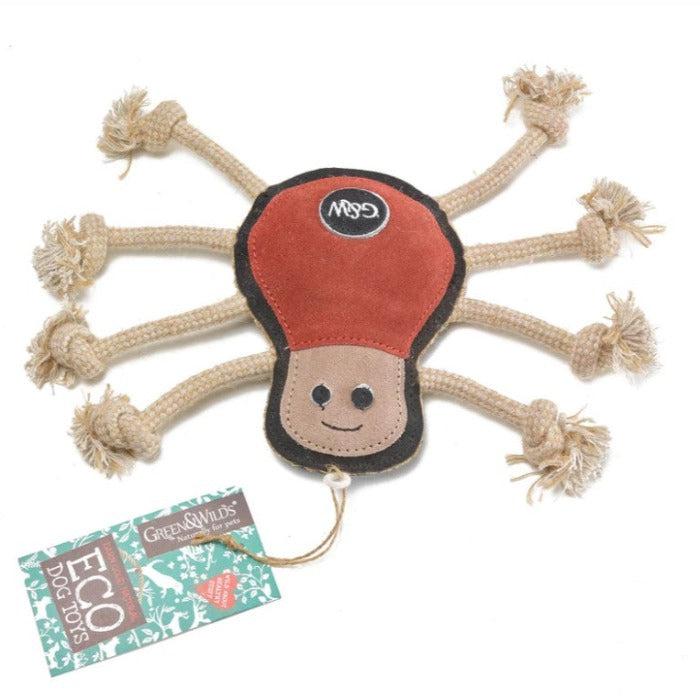 Green & Wilds | Eco Dog Toy - Spike the Spider