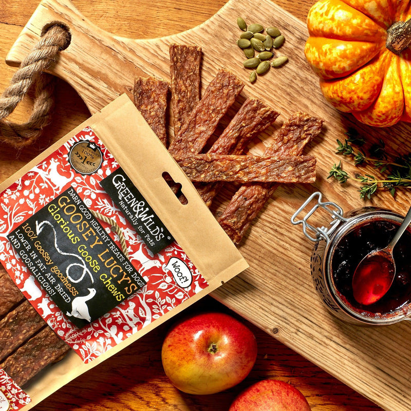 Green & Wilds | Goosey Lucy's Goose Chews, 100g-Green & Wilds-Love My Hound
